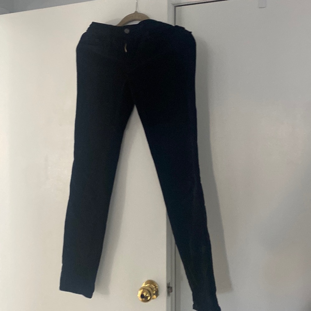 J Brand black straight leg corduroy pants